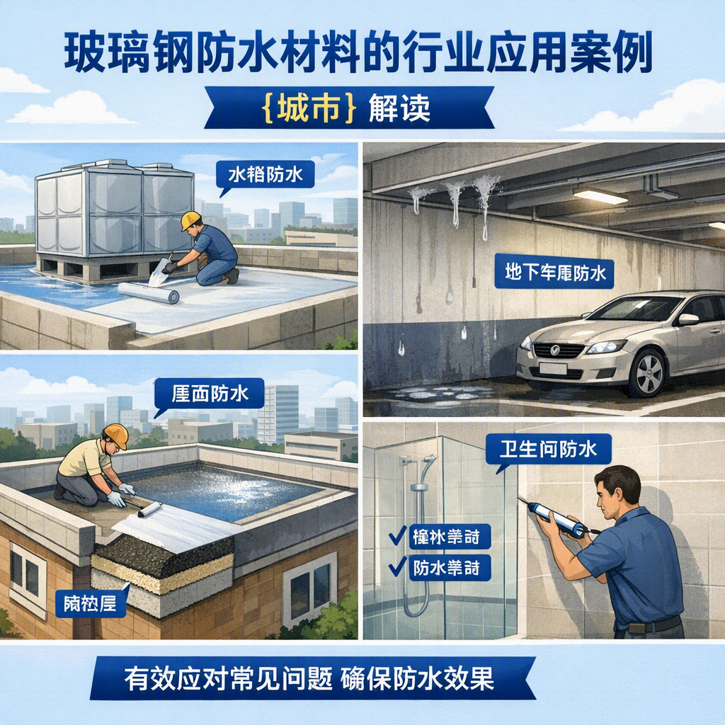玻璃钢防水材料的行业应用案例,铜陵解读